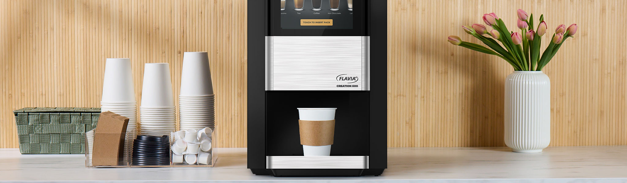 Coffee Machine Cups On Counter